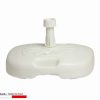 BASE OMBRELLONE QUADRA BIANCA 45X45CM. LT.20