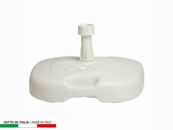 929115 BASE OMBRELLONE QUADRA BIANCA 45X45CM. LT.20