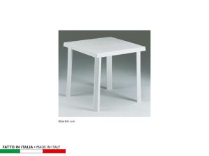 TAVOLO FIGARO GARDEN BIANCO 80X80 *QUADRATO