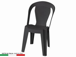 SEDIA  BISTRO RATTAN ANTRACITE