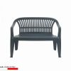PANCHINA MONOBLOCCO DIVA VERDE 114X55X82 IMPILABILE