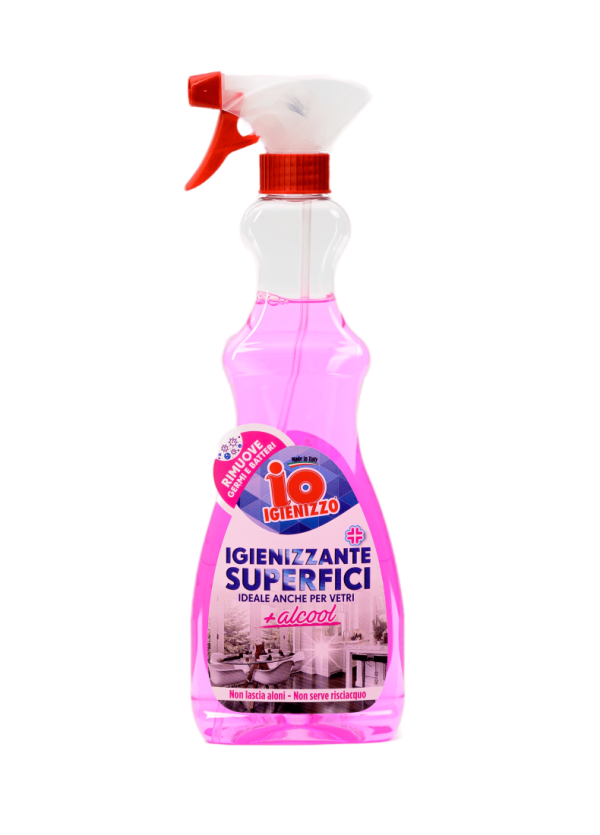 Ioigienizzo-igienizzante-superfici-alcool IO IGIENIZZO VETRI E SUPERFICI 625 ML