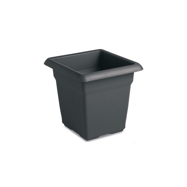 VASO QUADRO  CM.45 MEDITERRANEO CON SOTTOCASSETTA ANTRACITE