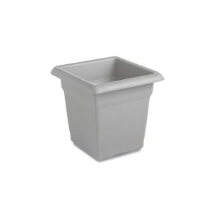 VASO QUADRO  CM.45 MEDITERRANEO CON SOTTOCASSETTA STONE GREY