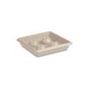 VASO QUADRO  CM.45 MEDITERRANEO CON SOTTOCASSETTA BIANCO TRAVERTINO