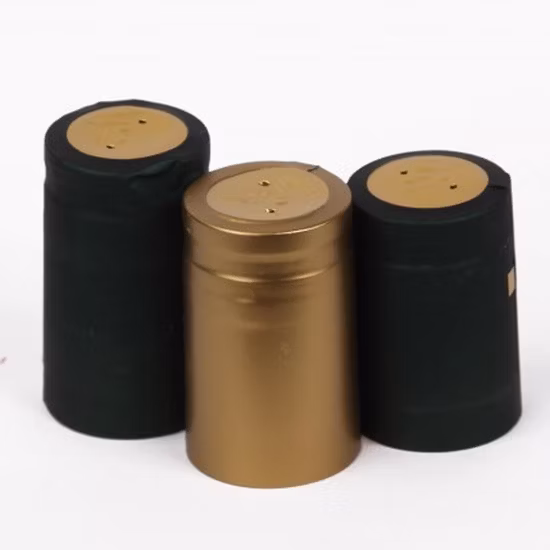 Matte-Black-Color-Heat-Sensitive-Shrinkable-PVC-Wine-Capsules CAPSULA PVC PER VINO TERMORETRAIBILI COLORI ASS. CONFEZ.100 PZ.