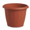 VASO FIORI PLASTICA VENEZIA CM.35 COLOR TERRACOTTA
