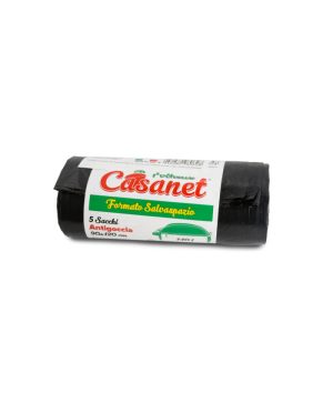 SACCHI N.U 90X120 5PZ NERO CASANET