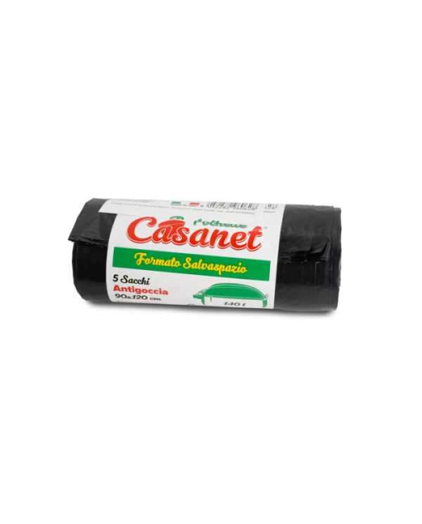 SACCHI N.U 90X120 5PZ NERO CASANET