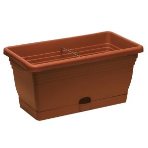 FIORIERA CON SOTTOCASSETTA CM.60 TERRACOTTA