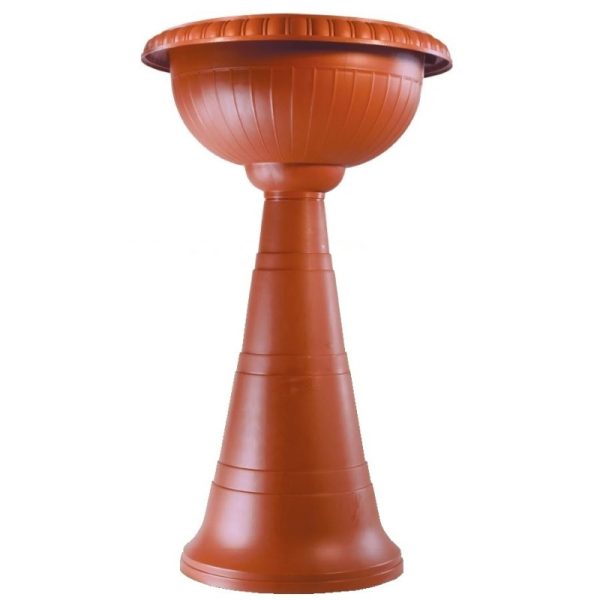 FIORIERA VENEZIA ALTA H.70 DM.42 COLOR TERRACOTTA