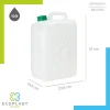 TANICA PLASTICA PER ALIMENTI LT.10 "ECOPLAST"