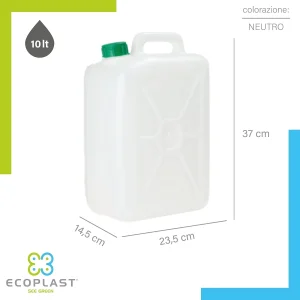 s-l1600 TANICA PLASTICA PER ALIMENTI LT.10 "ECOPLAST"