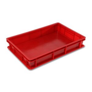 s-l400 CASSETTA PER PIZZA SERVICE 60X40X10 CHIUSA ROSSA - POLIETILENE GIGANPLAST