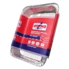 VASCHETTA ALLUMINIO CON COPERCHIO 8 PORZIONI OTTIMO 2 PEZZI