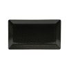 PIATTO RETTANGOLARE KIMI 29X17,5 SEGMENTI NERO SATURNIA