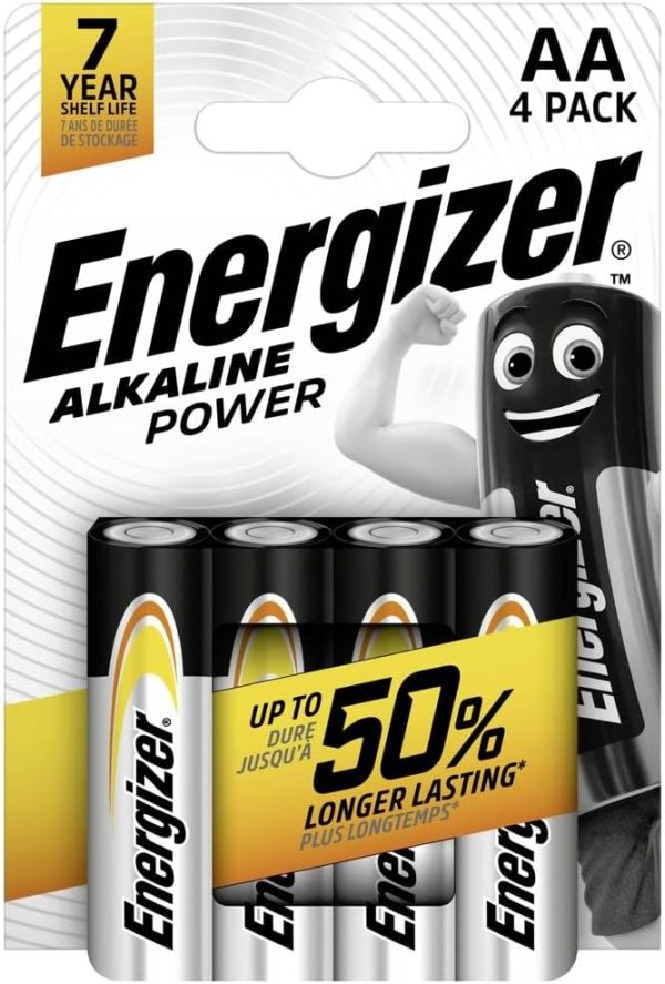 61vE3I0m+FL._AC_SX679_ ENERGIZER POWER LR06 STILO (AA) ALKALINE 1.5 V 4 PZ