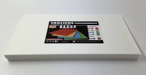 TAGLIERE CUCINA CON FERMI BIANCO CM.50X35X2