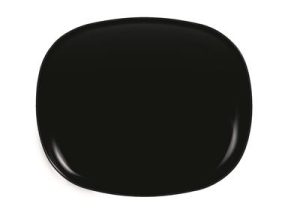 PIATTO RETTANGOLARE CM.28X23 EVOLUTIONS BLACK NERO ARCOROC