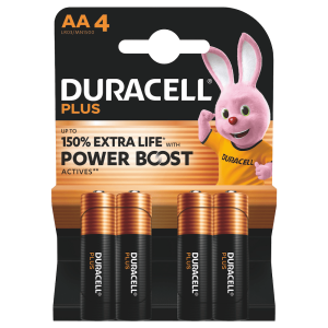 DURACELL POWERBOST STILO ALKALINE 1.5V LR06 "AA4" BLISTER 4 PZ
