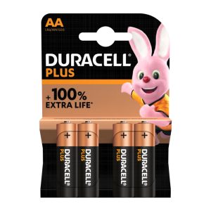 DURACELL EXTRALIFE STILO  ALKALINE 1.5V LR06 "AA" BLISTER 4 PZ