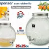 CONTENITORE VETRO LT.5 CON RUBINETTO MOD.AGRUMI