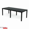 TAVOLO RETTANGOLARE INDO ANTRACITE *200x90x72* PROGARDEN