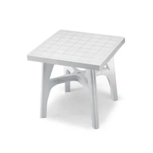 TAVOLO QUADROMAX 80X80 BIANCO "SCAB"