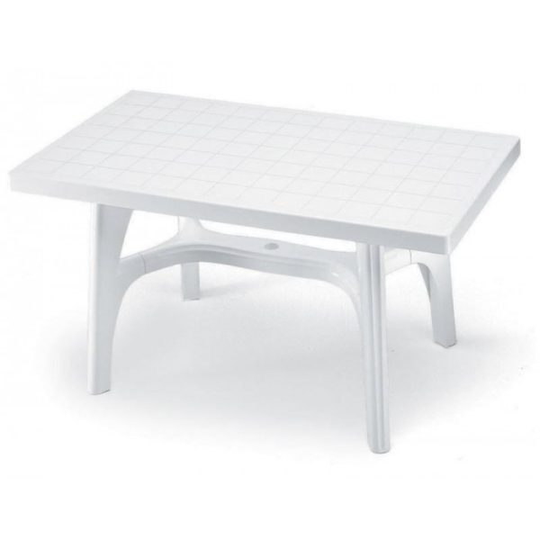 TAVOLO RETTANGO BIANCO 140X80 "SCAB"